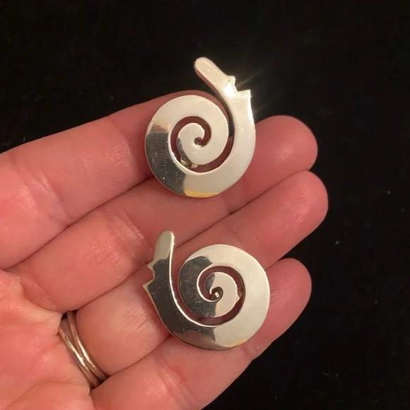 Vintage 925 Mexico Silver Necklace & Earring Set - Picture 6 of 9